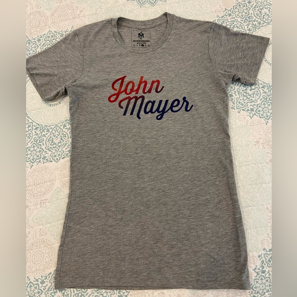 John Mayer Concert Tshirt Women’s Size L Crusher T